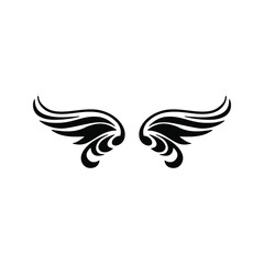Angel wings icon vector. fly illustration sign collection. pilot symbol. wings logo.