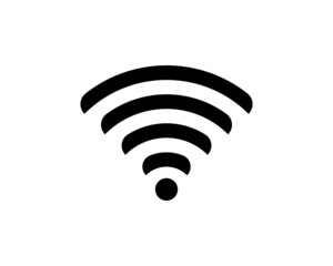 Wifi icon vector illustration. Isolated wifi hotspot symbol. Internet signal graphic design. Wireless connection concept pictogram. Wifi network line symbol. Wireless network outluine element