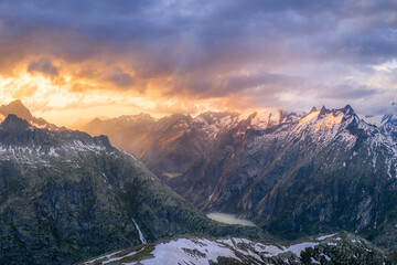 Dramatic mountain landscape