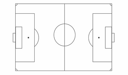 Soccer field icon. Vector EPS 10.