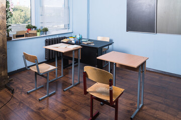 Classical classroom in the school..