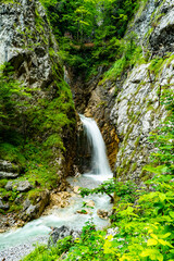 Fototapeta na wymiar waterfall in the mountains long exposure