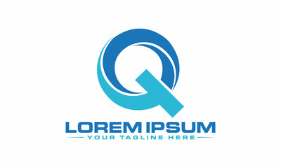 The Best Design TQ logo unique modern minimalist simple creative abstract and vector