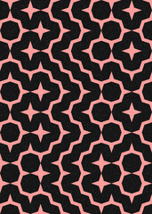 Abstract Geometric Pattern generative computational art illustration