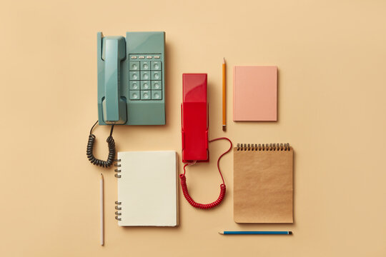 Telephone handsets and notebooks