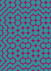 Abstract Geometric Pattern generative computational art illustration