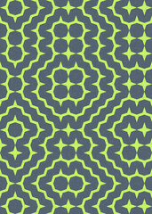 Abstract Geometric Pattern generative computational art illustration
