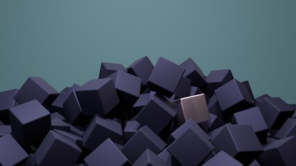 abstract 3d cubes