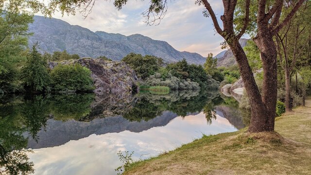 Tera river near Ribadelago Viejo village, Sanabria Natural Park, Zamora, Spain