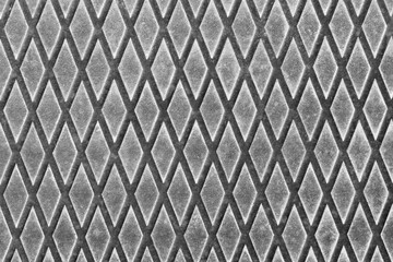 background gray metal with diamond pattern