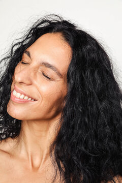 Beautiful hispanic model smiling