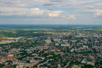 Fototapeta na wymiar Aerial view of Zhytomyr in Ukraine