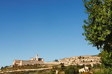 Landscape view of Assisi , Italy