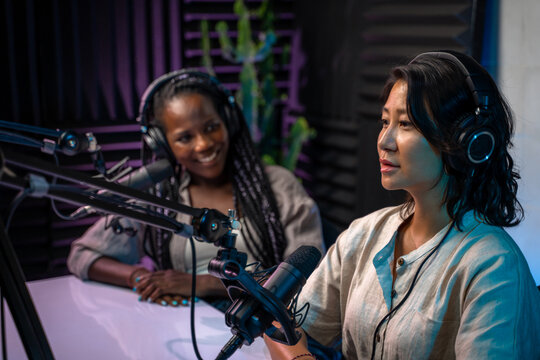 Podcast guest sharing her story