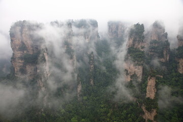 View of Wulingyuan, Hunan Province, China