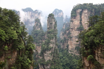 View of Wulingyuan, Hunan Province, China