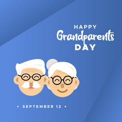 Happy Grandparents Day Design Background For Greeting Moment
