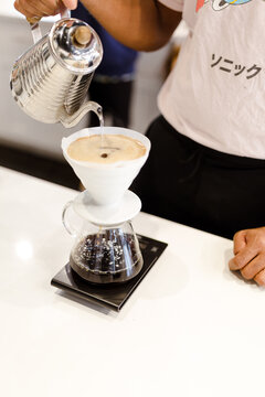 Barista Making a Pourover