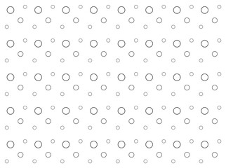 Abstract modern pattern with geometric forms on white background, black and white, simple banner, design for decoration, wrapping paper, print, fabric or textile, lovely card, vector illustration