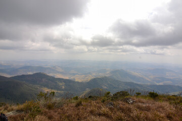 clouds over the mountains