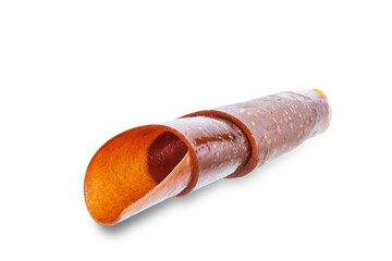 Healthy apple pastille on a white isolated background