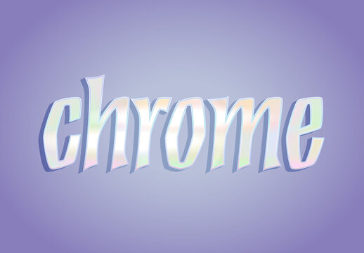 Holographic Style Text Effect