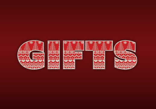 Christmas Style Text Effect