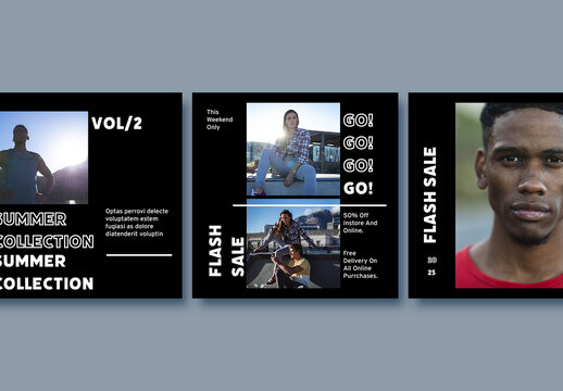 Fashion Postcard and Flyer Set