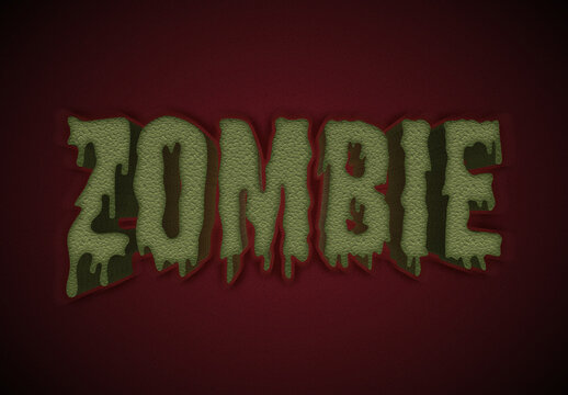 Zombie Text Effect