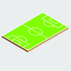football field isometric vector design. 
