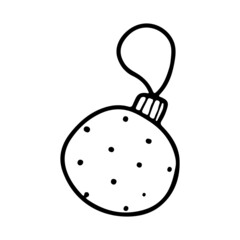 A hand-drawn Christmas tree toy.