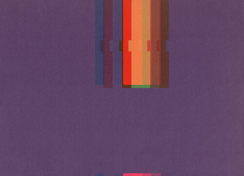 Glitchy Minimalistic Shape Illustration