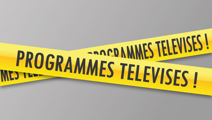 Logo programmes télévisés. - obrazy, fototapety, plakaty