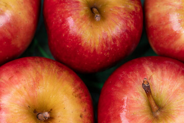 apples in the foreground, rich and healthy