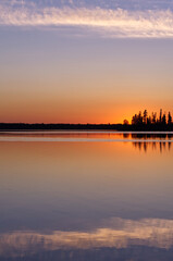 A Colourful Evening at Astotin Lake