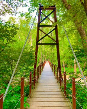Patapsco Swinging Bridge in Maryland USA
