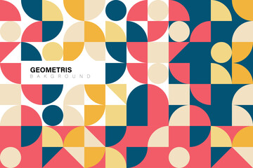 geometric minimalist artwork. Design for posters, web banners, wallpapers, business presentations, fabric prints. Modern art Scandinavian design style, vector geometry, Art & Illustration