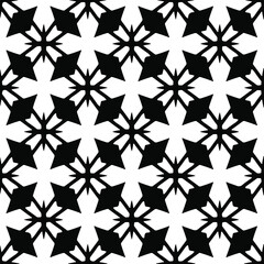 floral seamless pattern background.Geometric ornament for wallpapers and backgrounds. Black  pattern.
