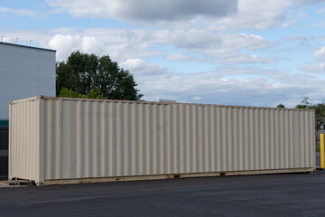 Fototapeta na wymiar large iron container metal industry cargo