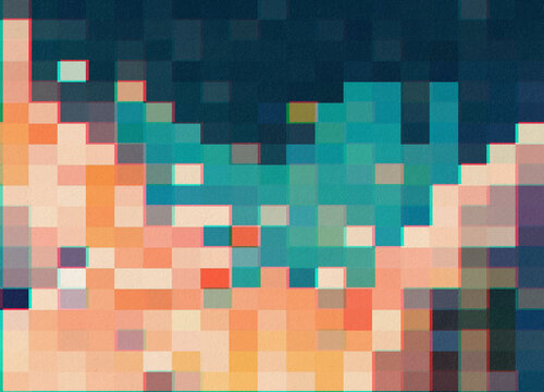 Pixel Underwater World Illustration