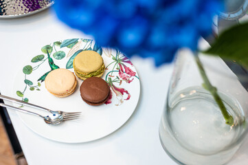 French macaroons .Dessert