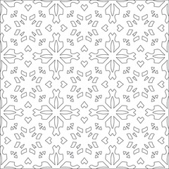 floral pattern background.Repeating geometric tiles from striped elements. Black pattern. 