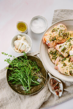 Chicken with herbs