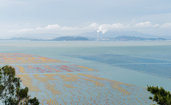 Colorful Float Balls on the sea