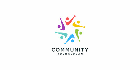 Community logo collection with creative concept Premium Vector part 5