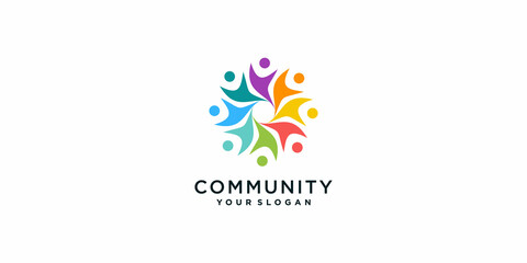 Community logo collection with creative concept Premium Vector part 6
