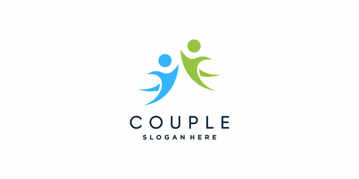 Couple logo with modern unique concept Premium Vector part 1