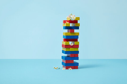 Game for balance with flowers