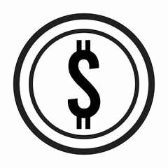 Obraz premium dollar icon vector clipart illustration
