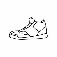 shoes isolated on white icon clipart illustration